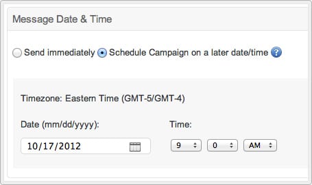 Scheduled Texts