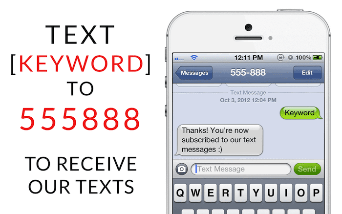 SMS Marketing Shortcode and Keyword