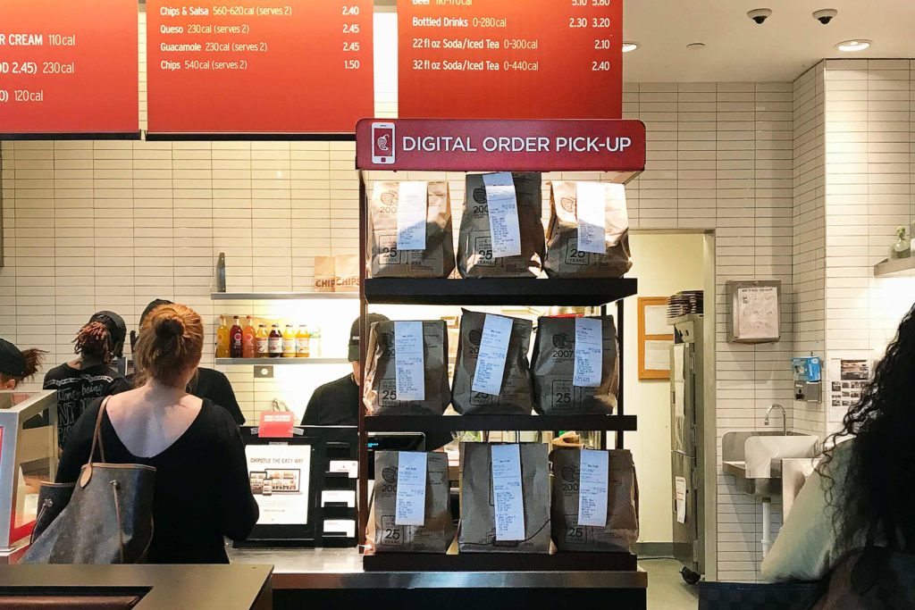 Chipotle example of express pickup line