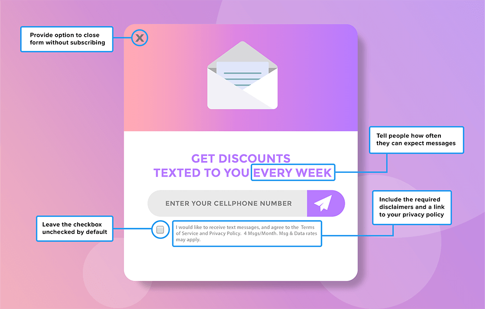 Example of a good web form