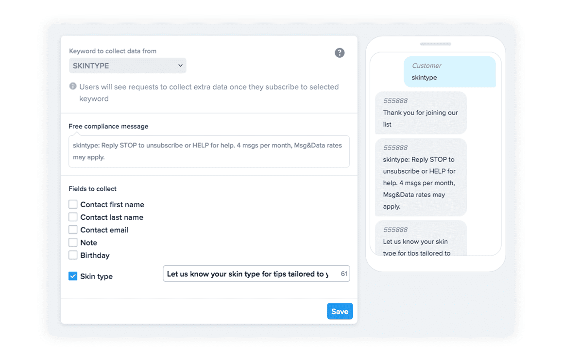 Text Message Data Collection Simpletexting Sms Platform