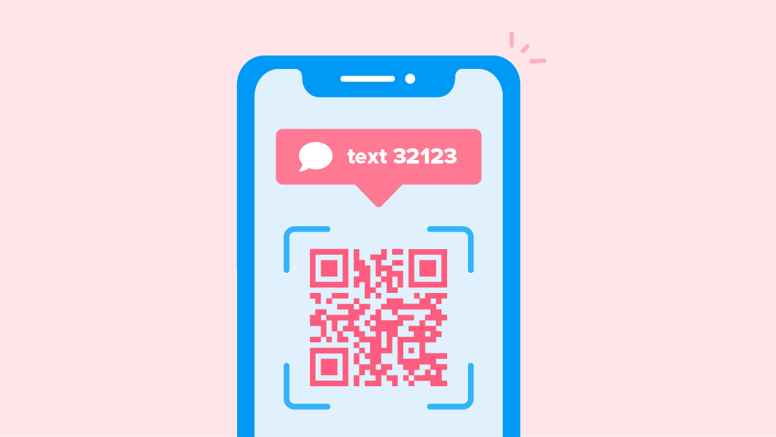 Create a QR Code to Text example
