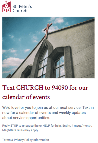 Example of Graphic Created for Church