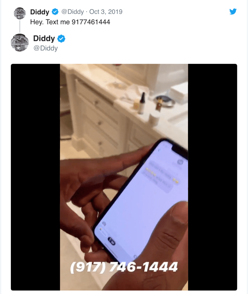 Why are celebs doing text me