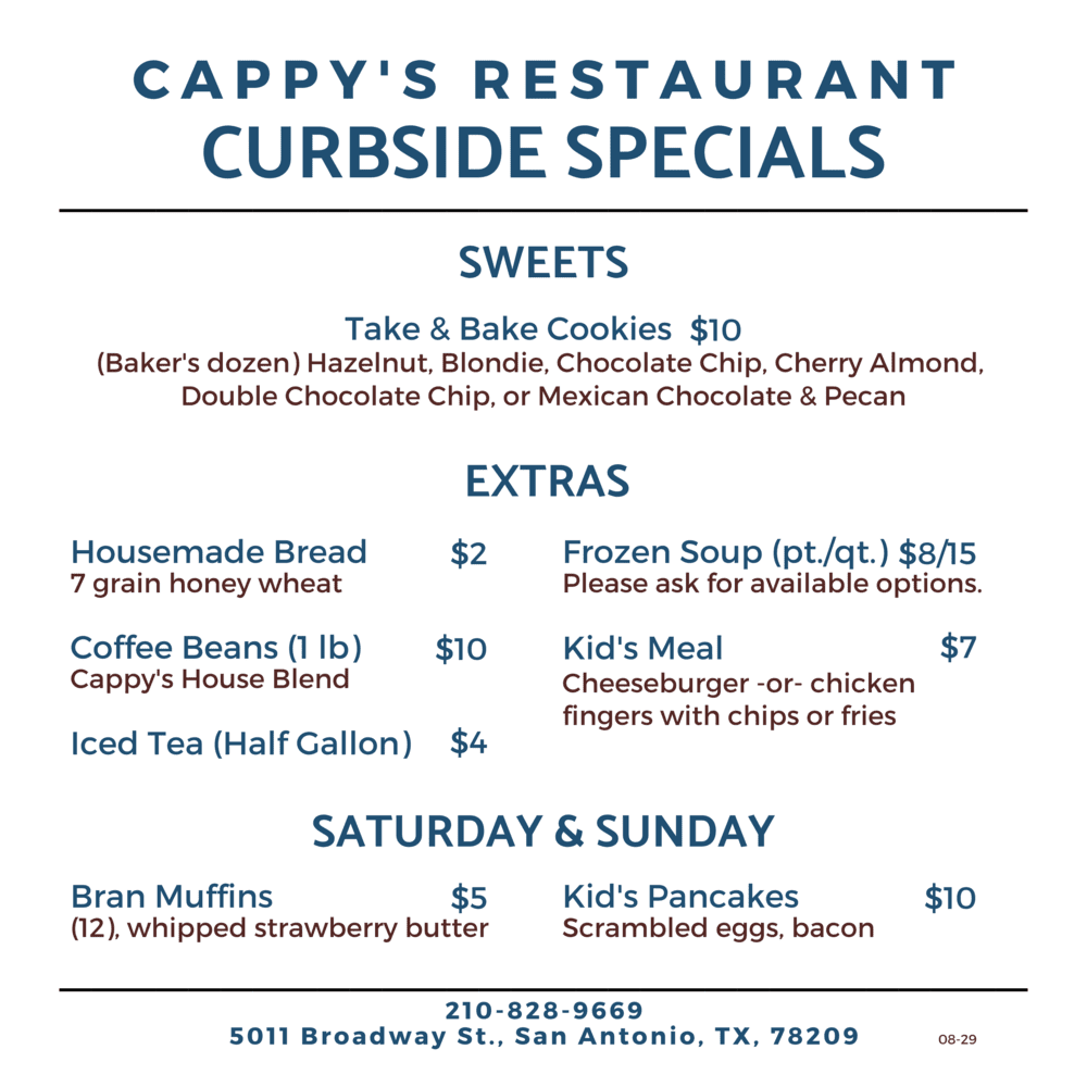 Specials created just for curbside pickup customers
