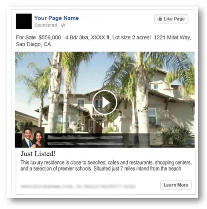 Best facebook ads for real deals estate