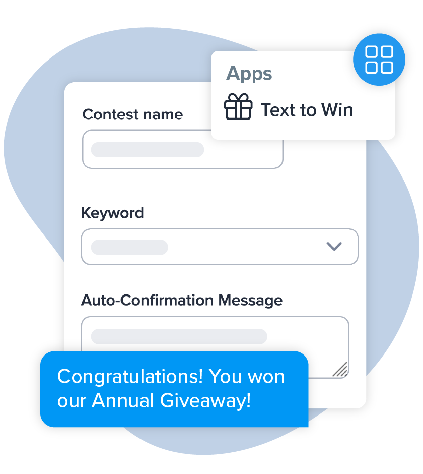 What is a Text to Win sweepstakes?