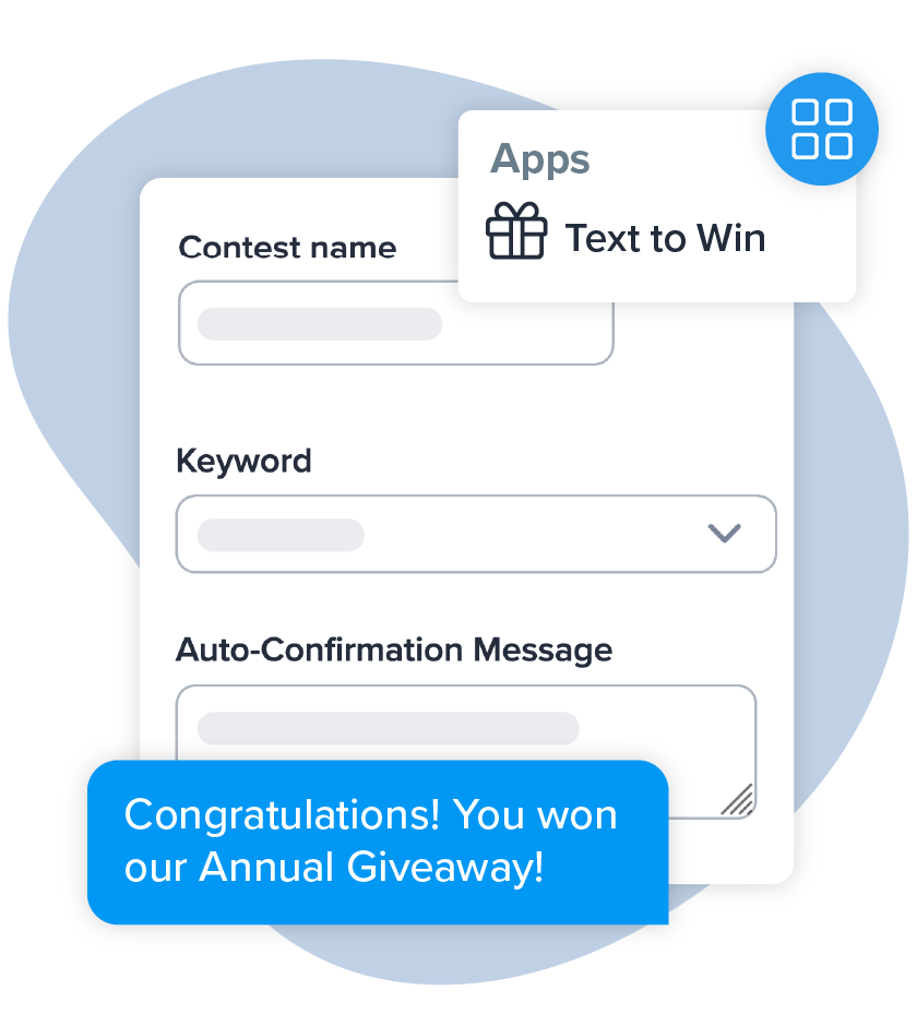 What is a Text to Win sweepstakes?