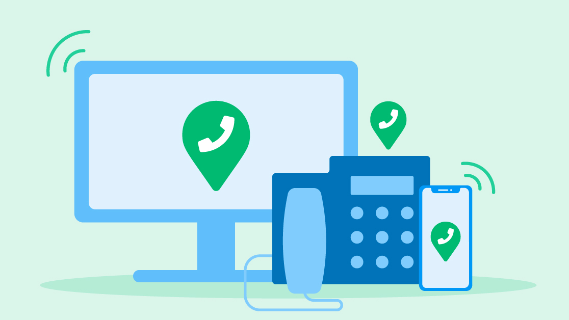 how to call voip number from landline