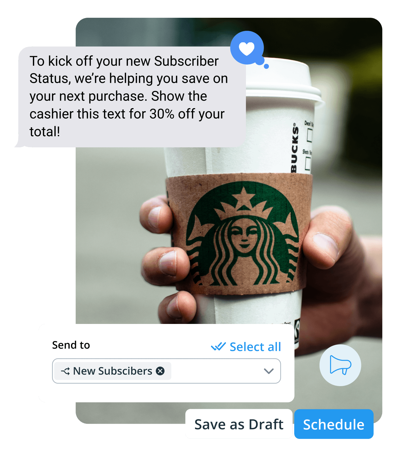 Text message conversation example for franchise business