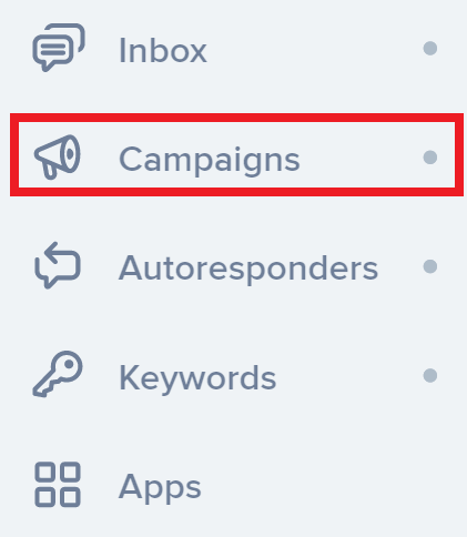 Scheduling a Campaign on the SimpleTexting menu