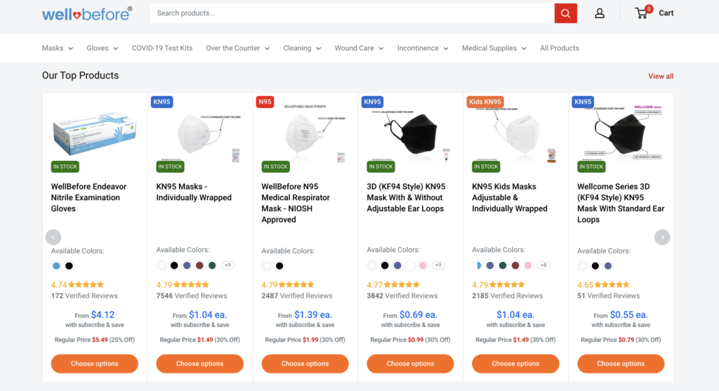 e-commerce personalization example from wellgood
