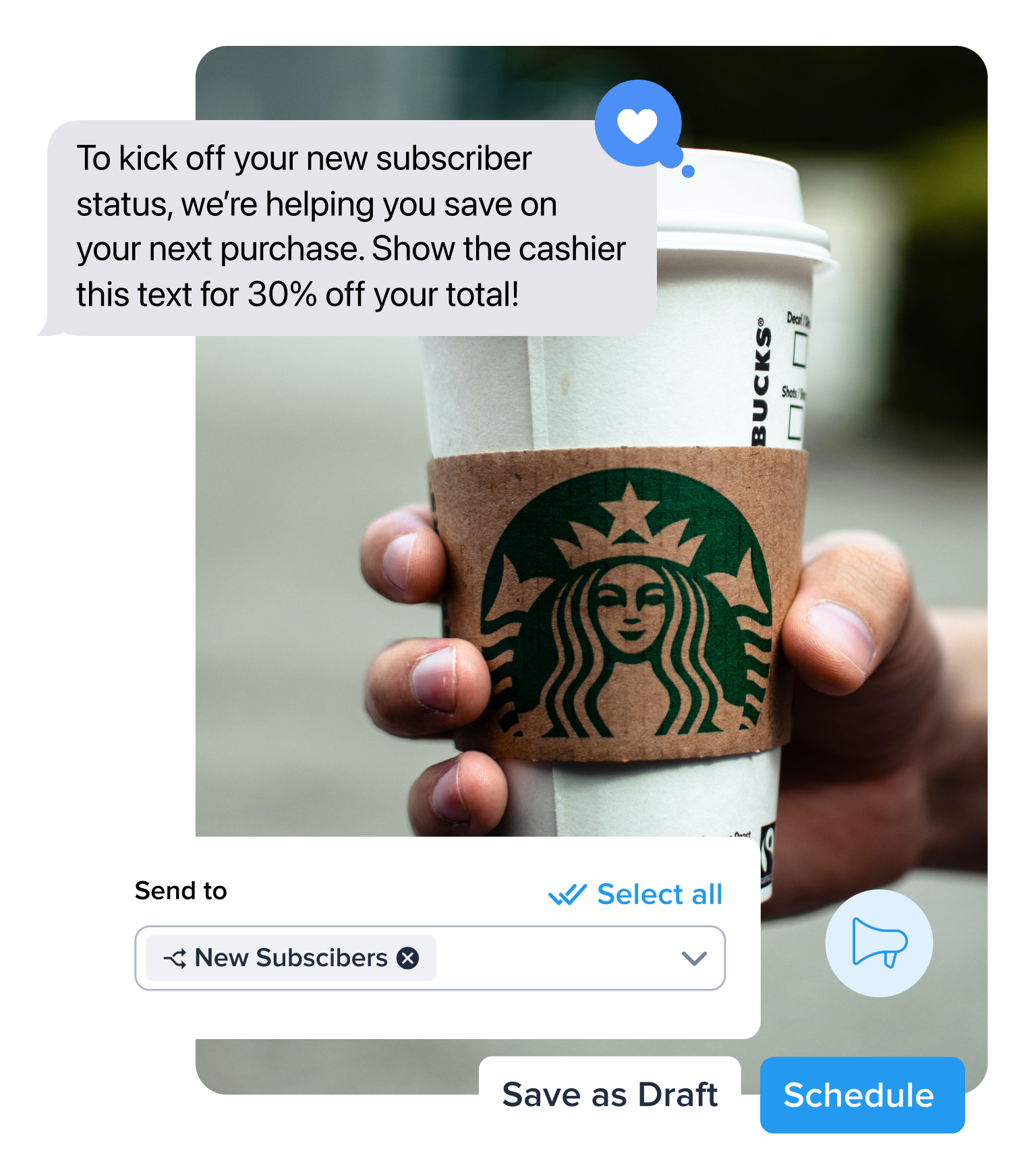 Text message marketing for franchise businesses example