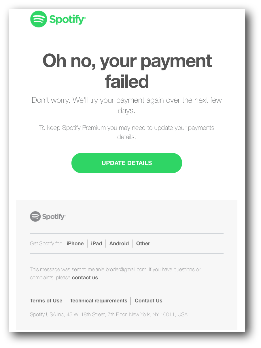 The Top Ten Payment Failure Message Templates | SimpleTexting