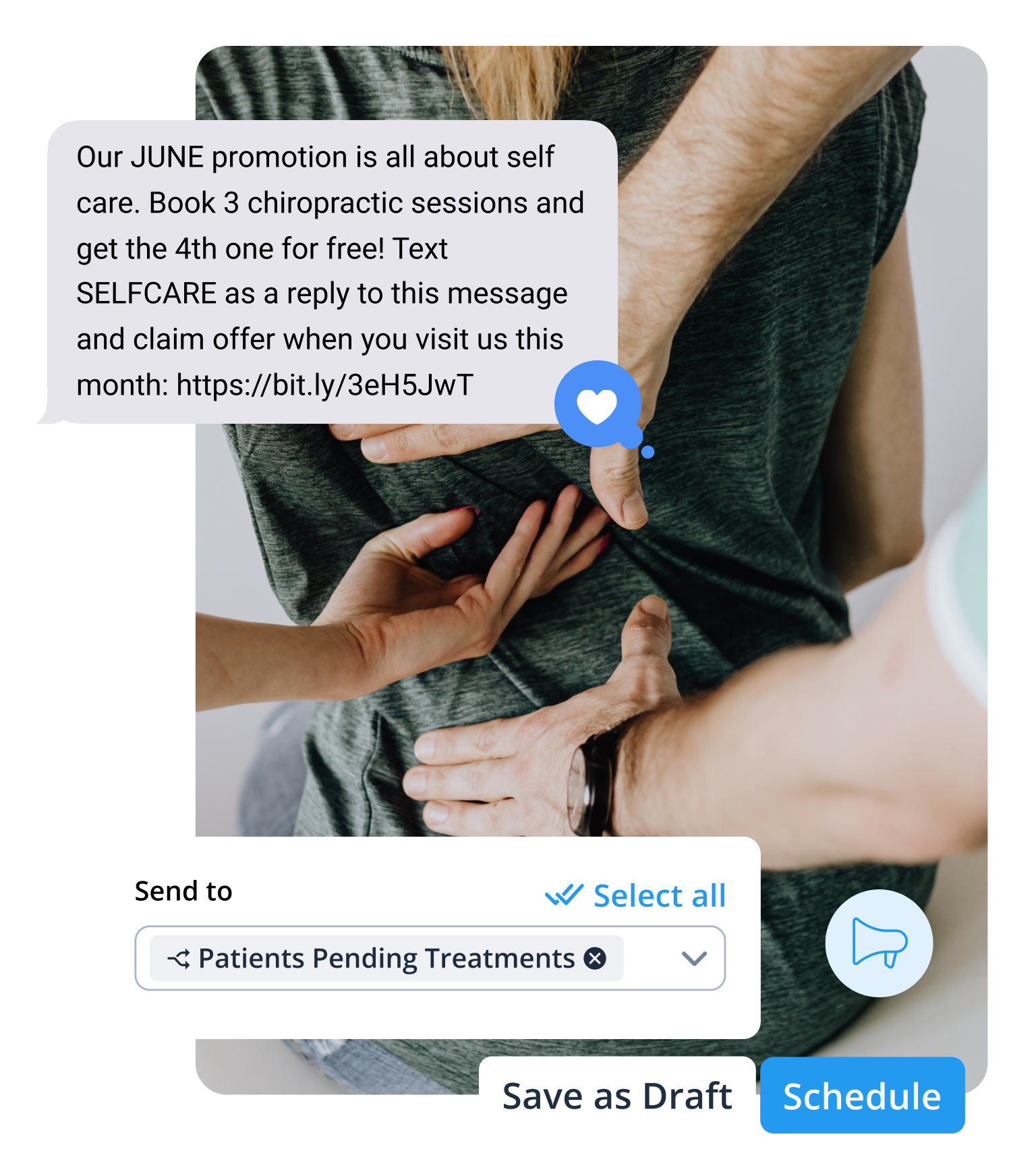 text message marketing tool for healthcare example