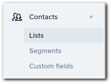 Setting up contact lists