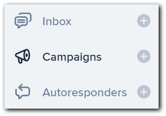 The Campaigns tab in SimpleTexting's platform