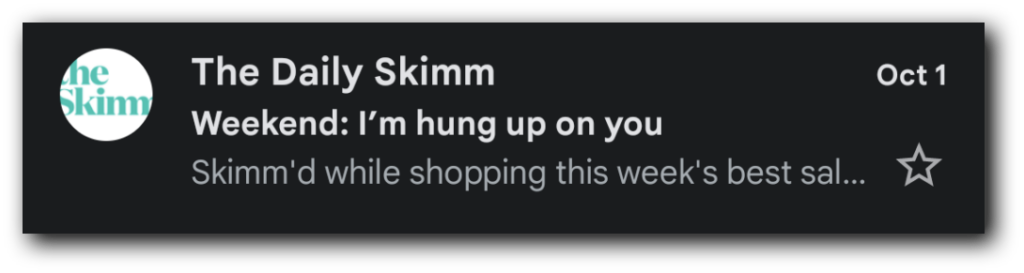 The Daily Skimm's email newsletter