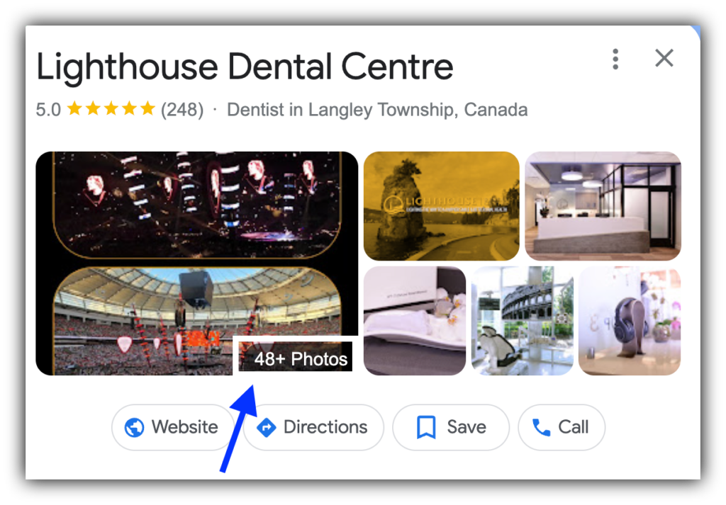 Lighthouse Dental Care Google Business Profile visuals