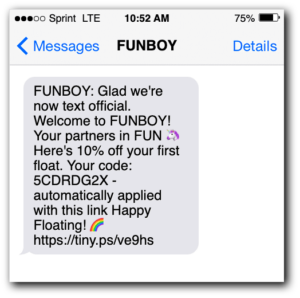 Welcome text messages: 10 examples from real brands