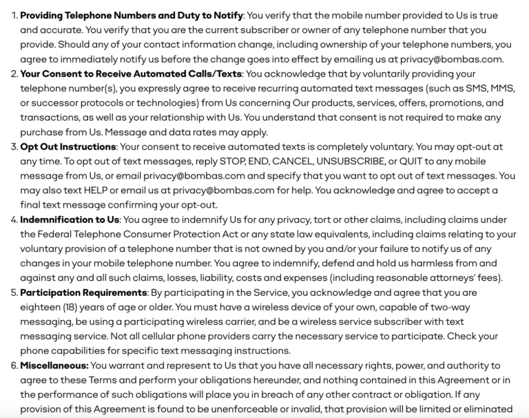 SMS terms and conditions sample and templates SMS terms and conditions sample and templates