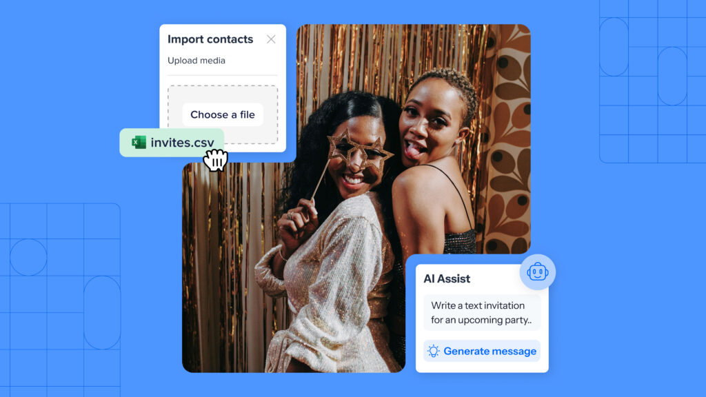 Image for Text message invitations: How to send invites via text to pack your event