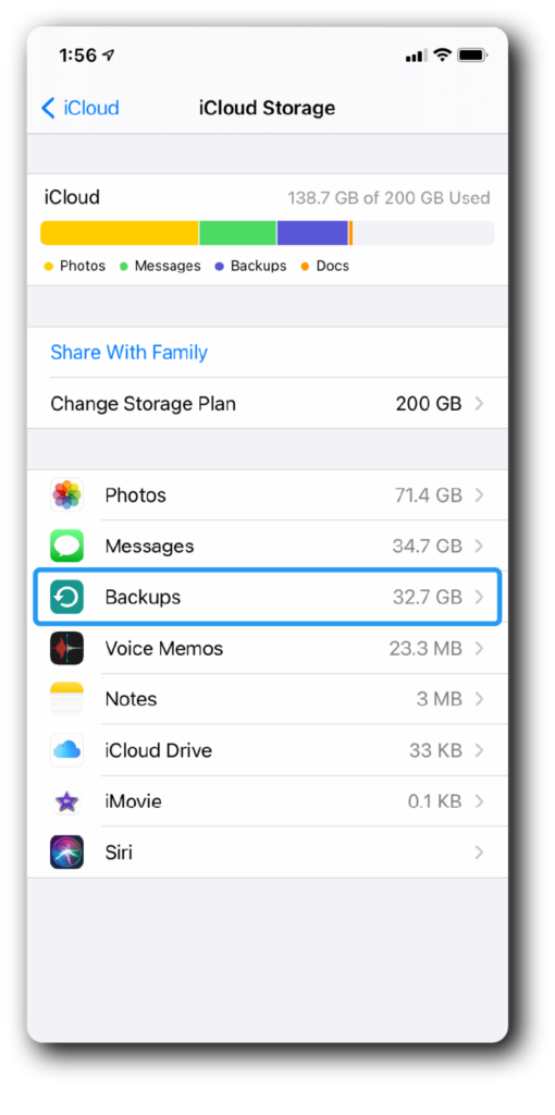 Resetting your device with iCloud