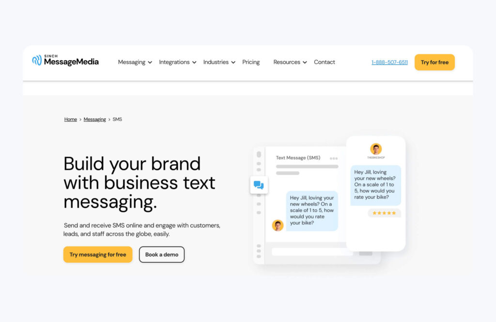 MessageMedia: best mass text app for mid-market to enterprise